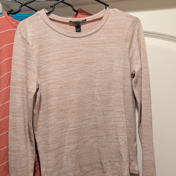 Set of 6 Basic Long Sleeve T-Shirts Size M - Picture 4 of 6